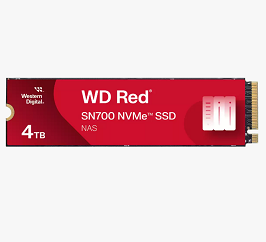 דיסק קשיח פלאש מתאים לשרתי NAS ווסטרן דיגיטל Western Digital Red WDS400T1R0C SN700 NVME Gen3 x4 4TB Read 3400MBs Write 3100MBs